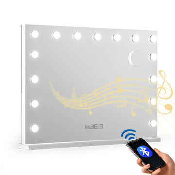 Embellir LED Makeup Mirror Bluetooth Speaker USB Touch White 80cm