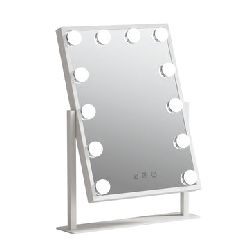 Embellir LED Hollywood Makeup Mirror Touch Control 360 Rotation White