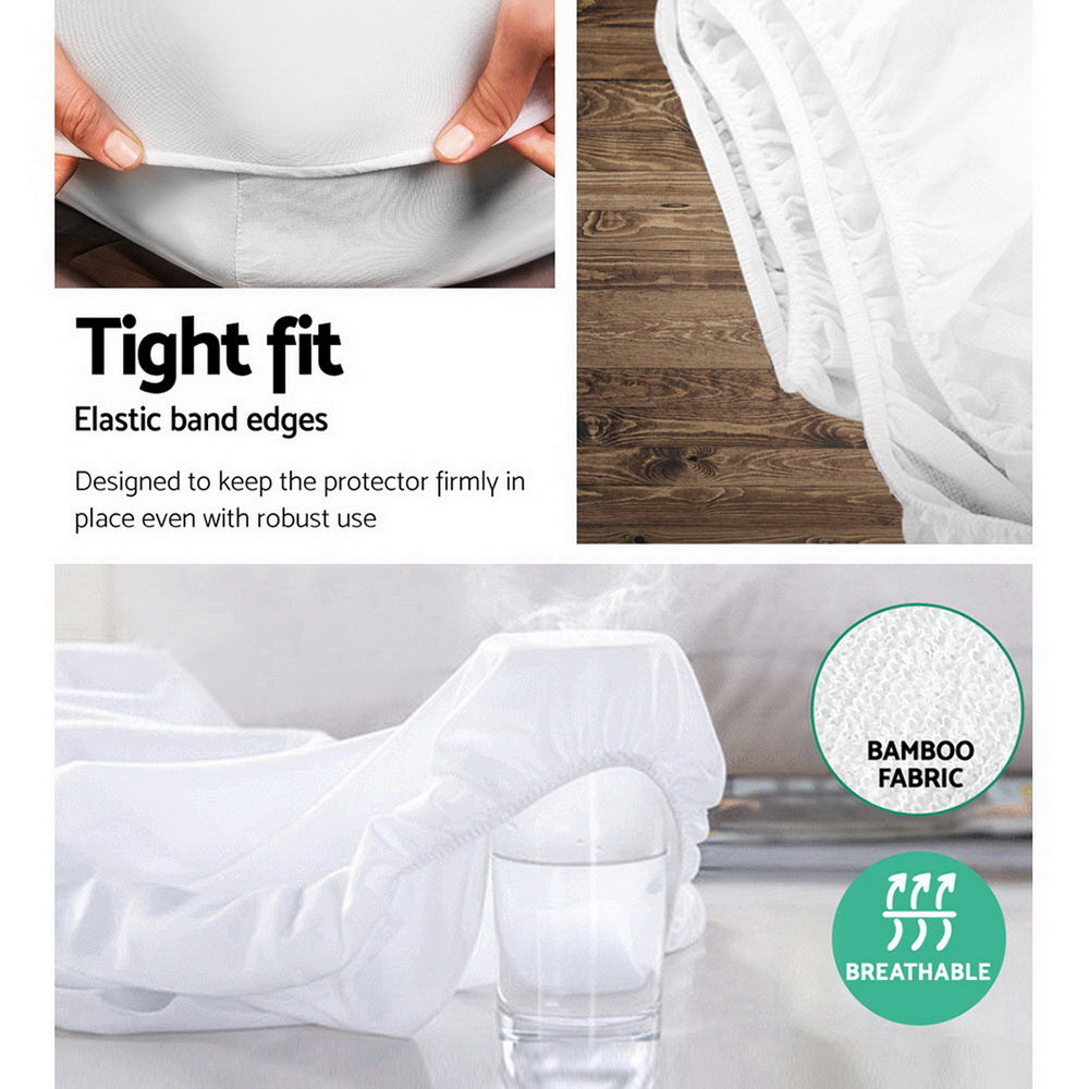 Giselle Bedding Water-Resistant Mattress Protector King