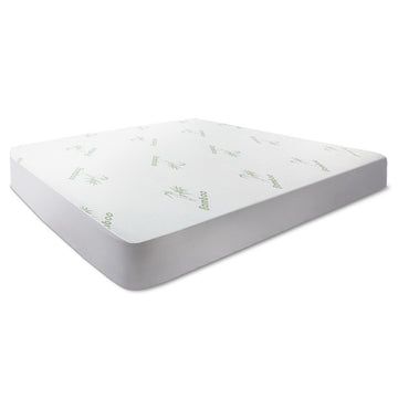 Giselle Bedding Water-Resistant Bamboo Mattress Protector Double
