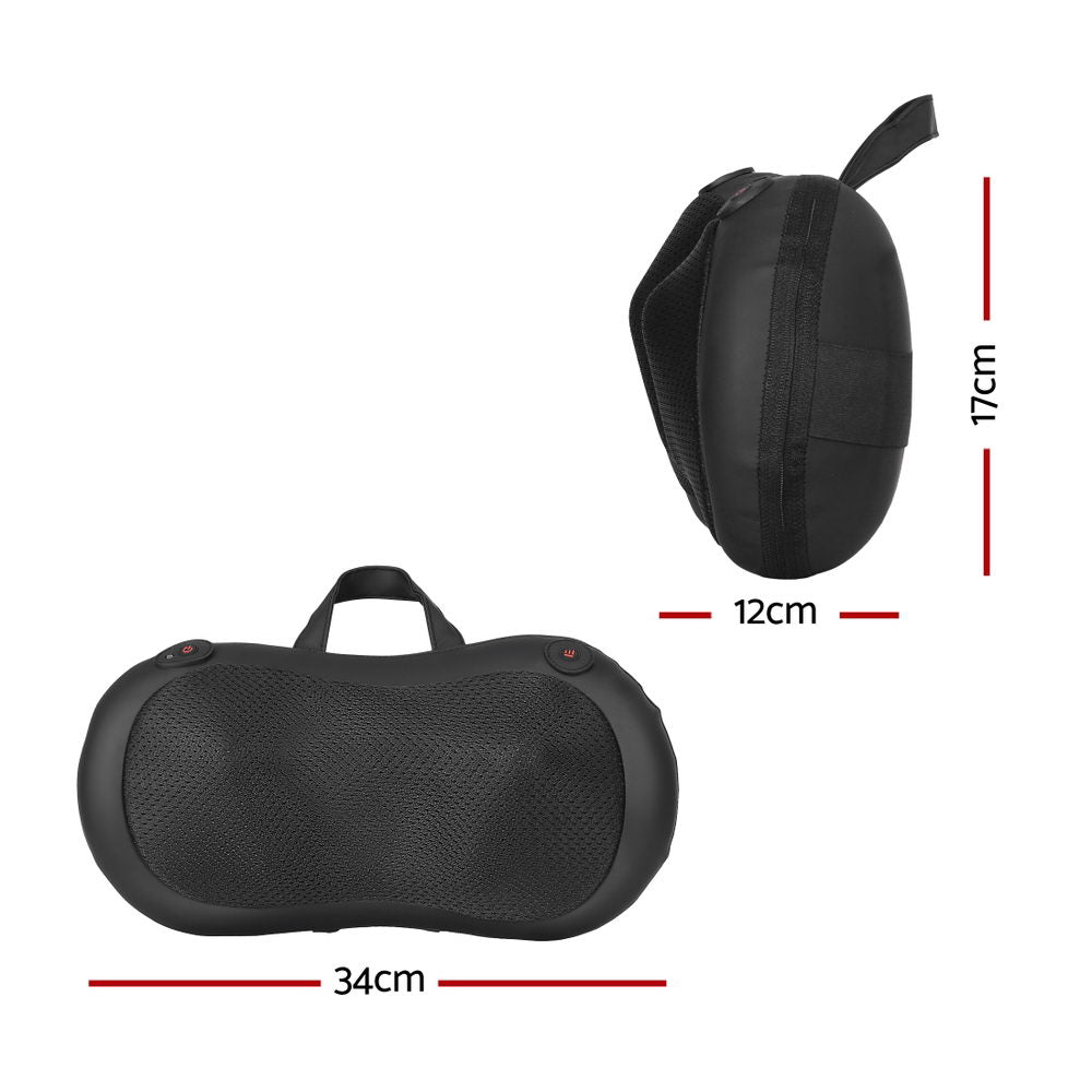 Livemor Shiatsu Neck Massager Heat Therapy Black