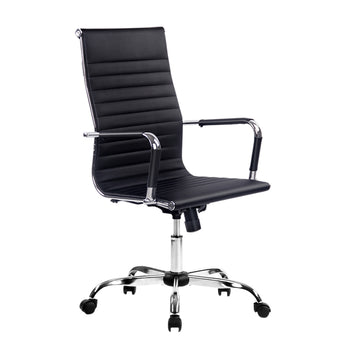 Artiss Executive High Back Office Chair Black PU Leather