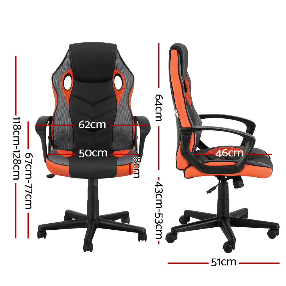 Artiss High Back Gaming Chair Orange