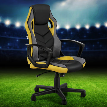 Artiss High Back Gaming Chair Yellow