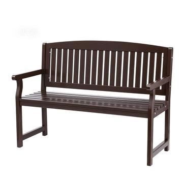 Gardeon 2 Seater Outdoor Garden Bench Brown Fir Wood