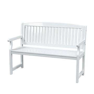 Gardeon 2 Seater Outdoor Garden Bench White Fir Wood