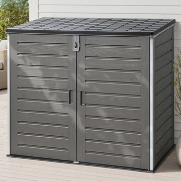 Gardeon Lockable Outdoor Garden Storage Shed 1170L Grey
