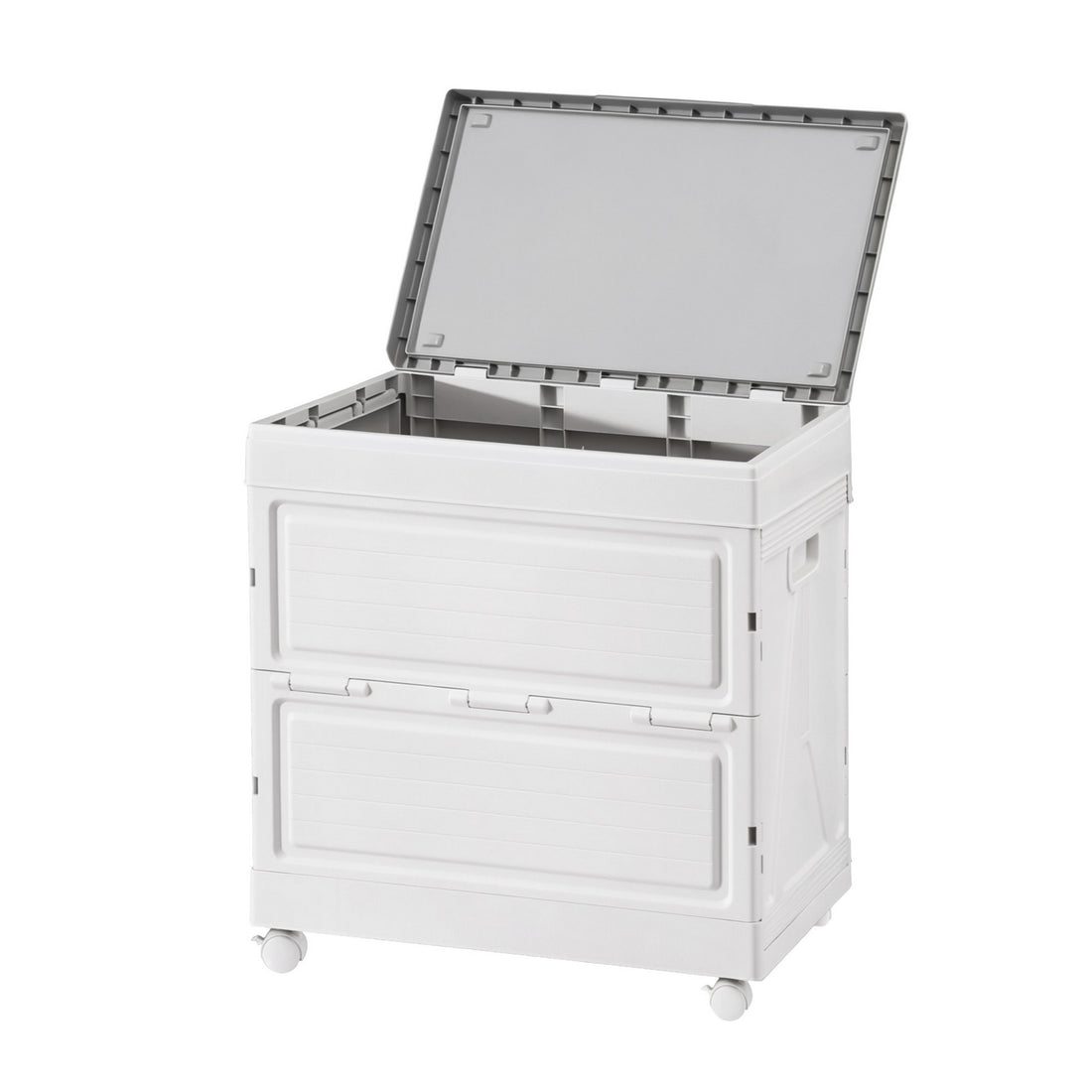 Gardeon Portable Outdoor Storage Box 159L Beige PP 4 Wheels