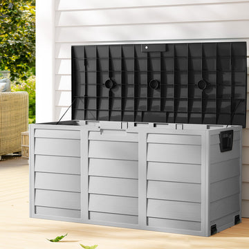 Gardeon Lockable Outdoor Storage Box 290L Black