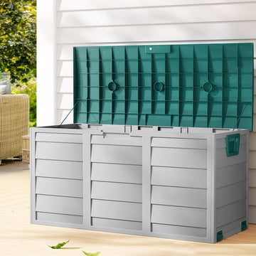 Gardeon Lockable Outdoor Storage Box 290L Green