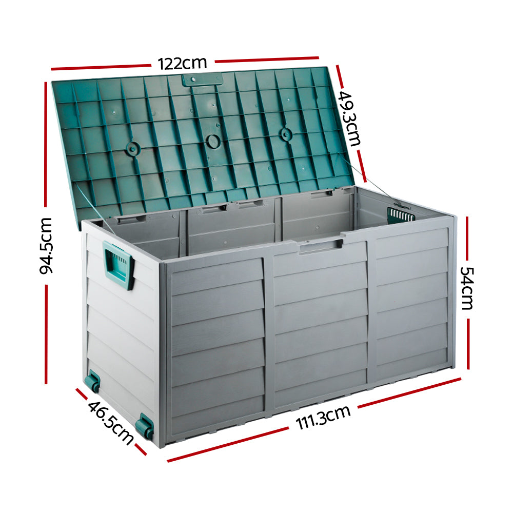 Gardeon Lockable Outdoor Storage Box 290L Green