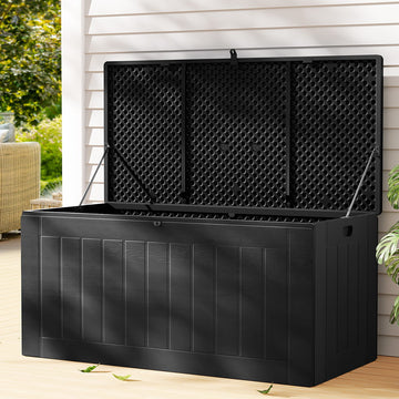 Gardeon Lockable Outdoor Storage Box 830L Black