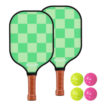 Everfit Fiberglass Pickleball Paddle Set Tournament Kit with Balls and Bag
