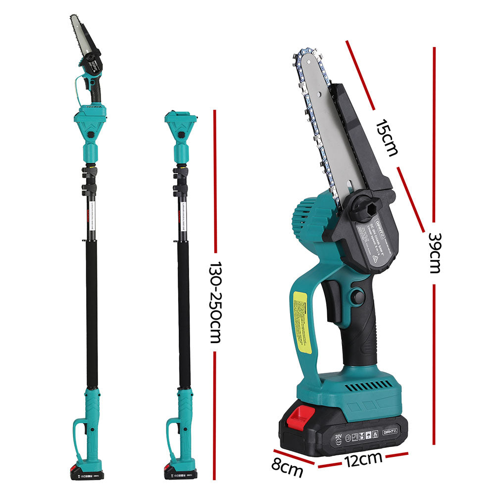 Giantz Cordless Telescopic Pole Chainsaw 20V 6 inch