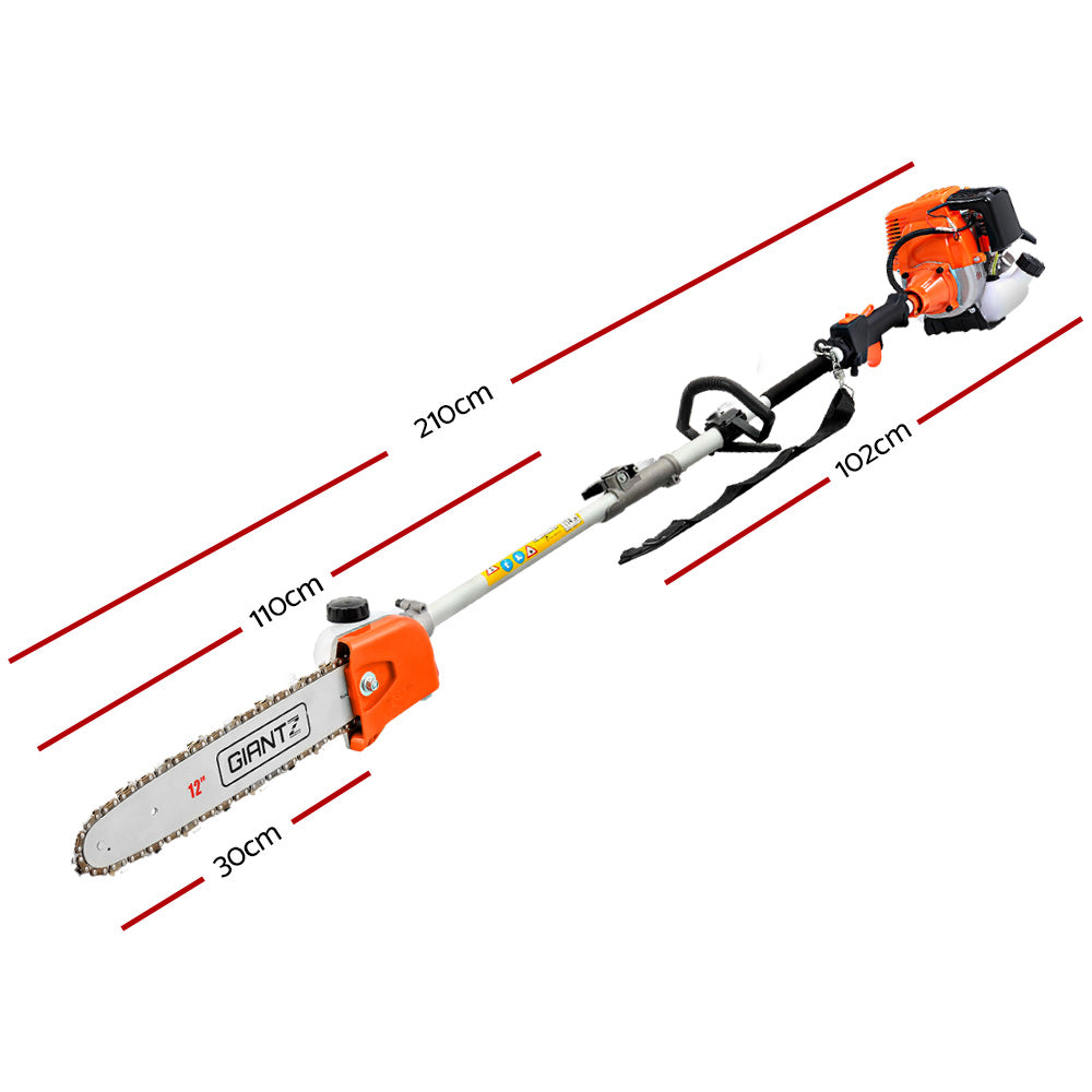 Giantz 31cc 4-Stroke Pole Chainsaw Long Reach 12 inch