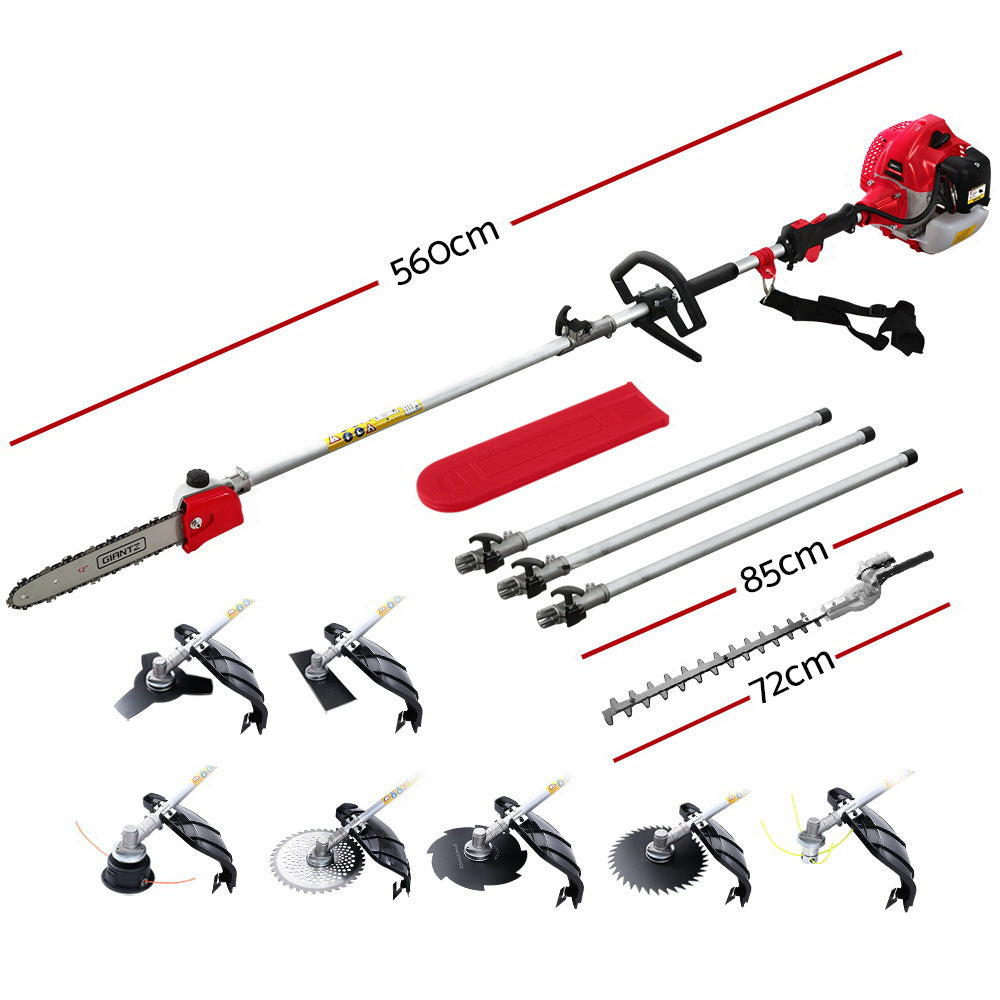 Giantz 65CC 9-in-1 Multi-Tool Pole Chainsaw 5.6m Reach