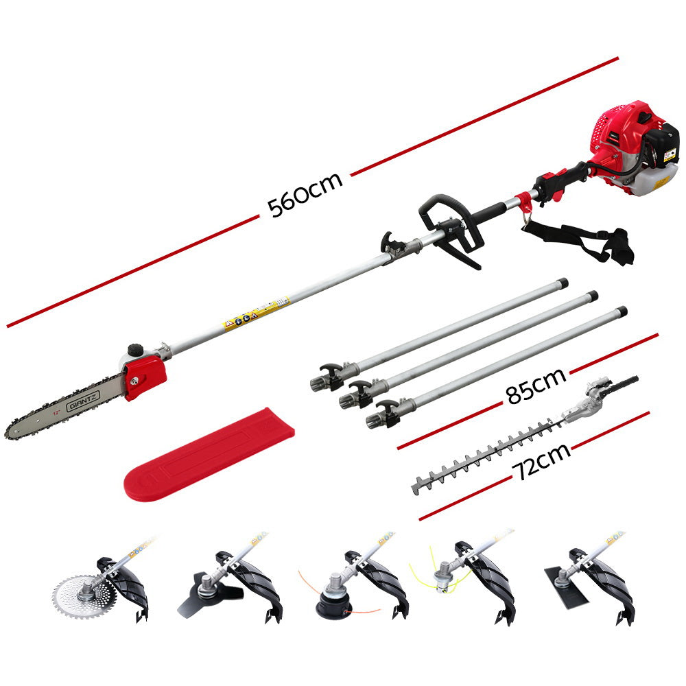 Giantz 65CC 7-in-1 Multi-Tool Pole Chainsaw 5.6m Reach