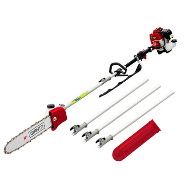 Giantz 52cc Pole Chainsaw Long Reach Tree Pruner 12 Inch Bar