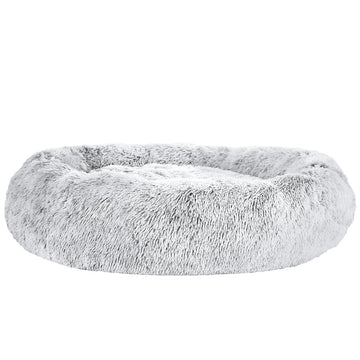 i.Pet Calming Pet Bed Extra Large Soft Plush Light Charcoal 110cm
