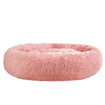 i.Pet Calming Pet Bed Soft Plush Pink Extra Large 110cm