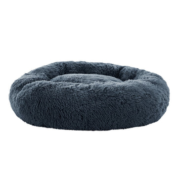 i.Pet Large Calming Pet Bed 90cm AntiSlip Dark Grey