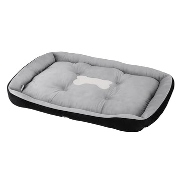 i.Pet Soft PP Cotton Dog Bed Sleeping Mat Washable Grey