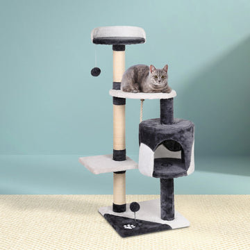 i.Pet Cat Tower Tree Scratching Post 112cm Gray