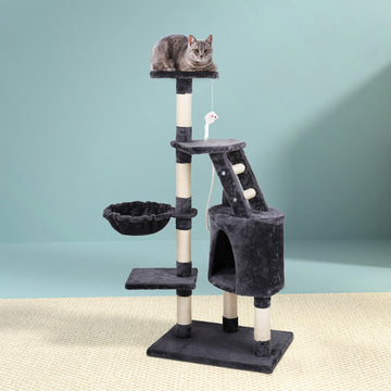 i.Pet Cat Tower Tree Scratching Post 120cm Dark Gray