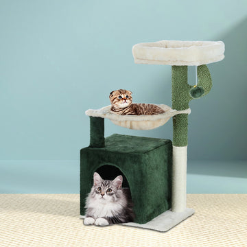 i.Pet Cat Tree Tower Multi-Level Scratching Post 78cm Green