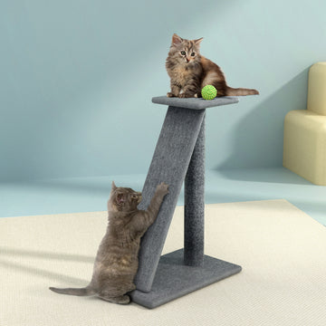 i.Pet Cat Tree Tower Scratching Post 82cm Grey