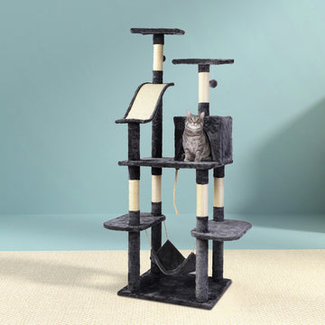 i.Pet Cat Tree Tower with Scratching Post 171cm Dark Grey