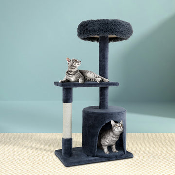 i.Pet Small Cat Tree Tower with Scratching Post 94cm Grey