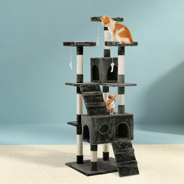 i.Pet Giant Cat Tower Tree Scratching Post 180cm Gray