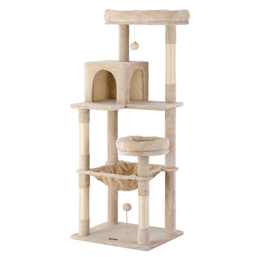 i.Pet Cat Tree Tower Multi-Level Sisal Scratching Post 143cm Beige