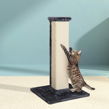 i.Pet Cat Scratching Post Tower 92cm with Plush Base Grey