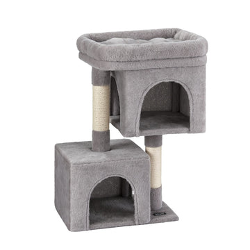 i.Pet Cat Tree Tower Compact Sisal Scratching Post 67cm Light Grey