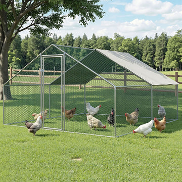 i.Pet Walk-In Chicken Coop Cage Galvanised Steel