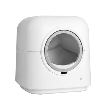 i.Pet Smart Automatic Cat Litter Box Self-Cleaning Large White