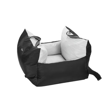 i.Pet Dog Car Seat Booster Pet Bed Portable Waterproof Black Grey 55x45cm