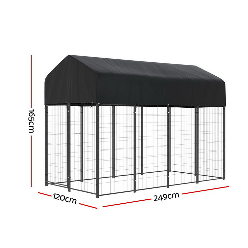 i.Pet Extra Large Outdoor Dog Kennel Playpen Weatherproof Lock