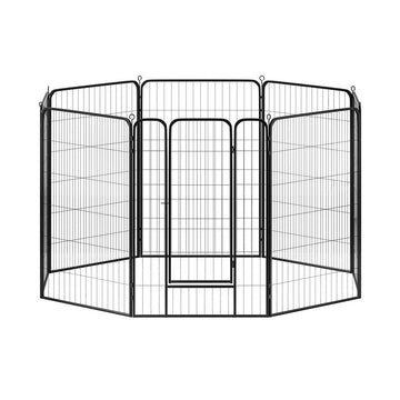 i.Pet Foldable 8 Panel Pet Playpen 48in Dog Enclosure