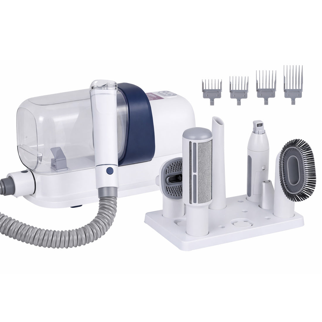 i.Pet 7-in-1 Pet Grooming Kit Vacuum Dog Cat Hair Dryer White