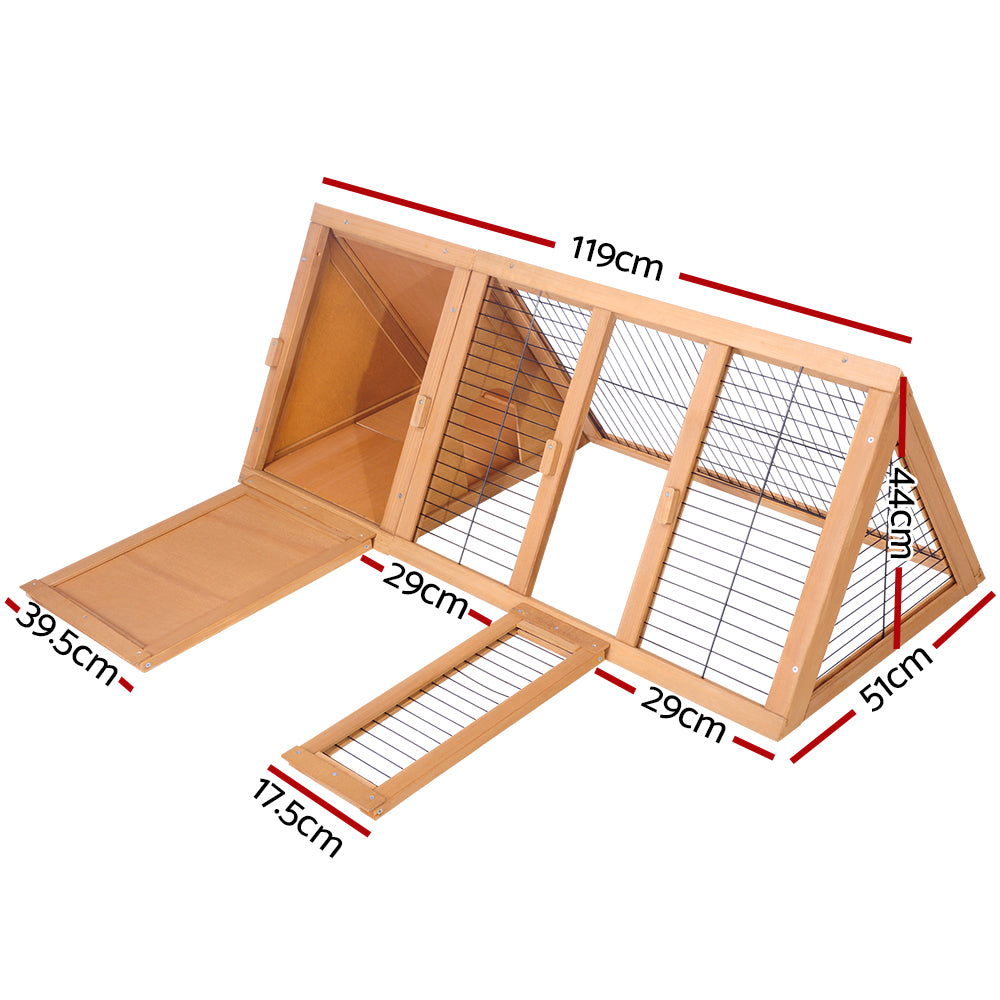 i.Pet Rabbit Hutch and Chicken Coop with Sleeping Area and Run