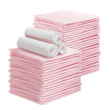 i.Pet Pet Training Pads 200-Pack 60x60cm Absorbent Puppy Dog Toilet Mat Pink
