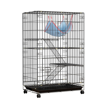 i.Pet 3 Level Indoor Rabbit Cage with Hammock and Ladders 100cm