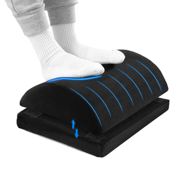 Giselle Adjustable Memory Foam Footrest Cushion Black