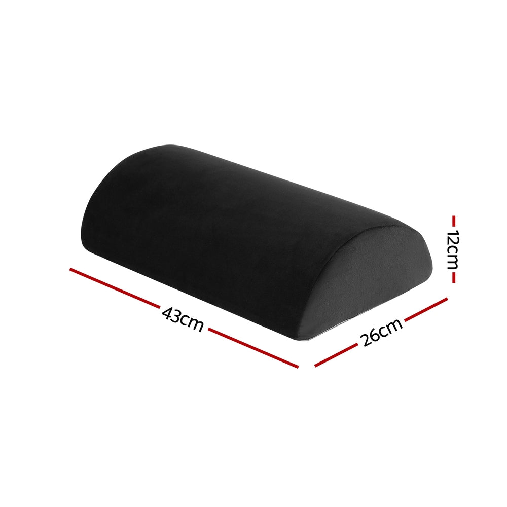Giselle Memory Foam Footrest Cushion Black 43cm
