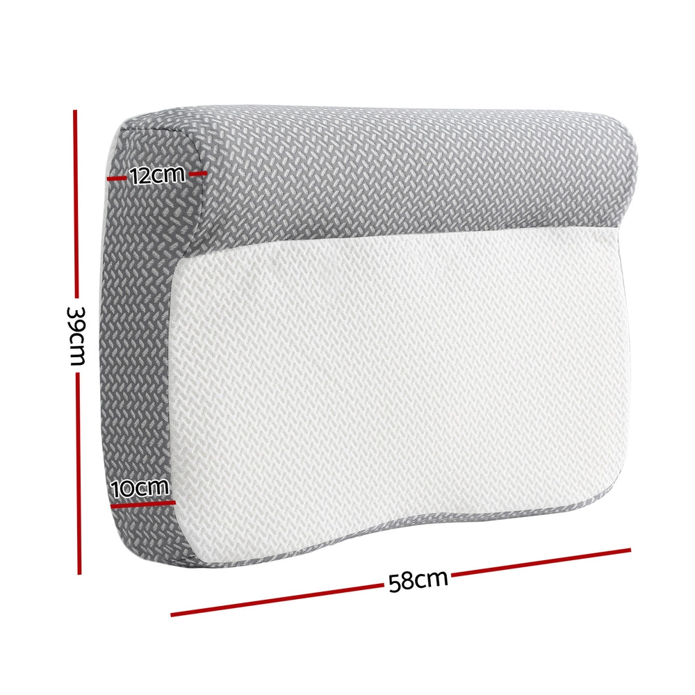 Giselle Bedding Contour Memory Foam Pillow Cervical Support