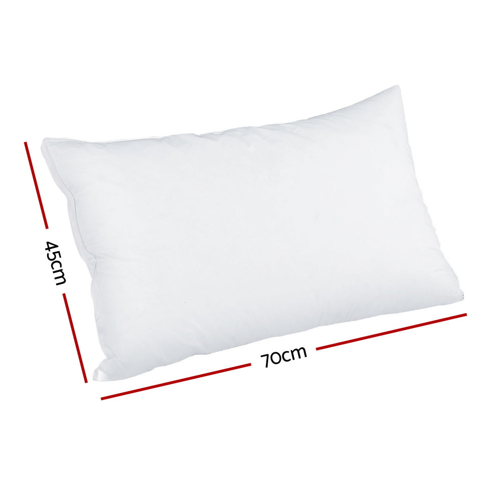 Giselle Bedding Adjustable Memory Foam Pillow White Cotton
