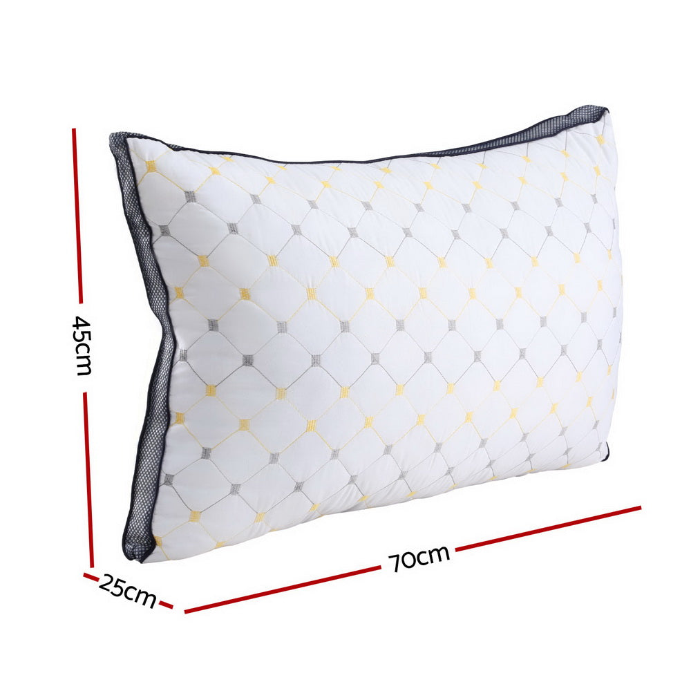 Giselle Bedding Microfibre Pillow 4 Pack 1kg 70x45cm